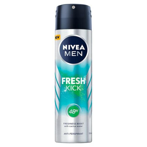 Nivea Men Fresh Kick férfi dezodor spray, 150ml, 48 órás frissesség - Dezodor