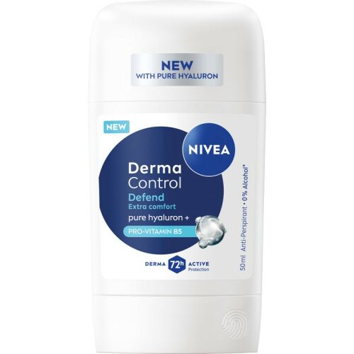 Nivea Derma Control Defend izzadásgátló stift hialuronsavval és B5 provitaminnal a 72 órás izzadás- és szagvédelemért. - Dezodor