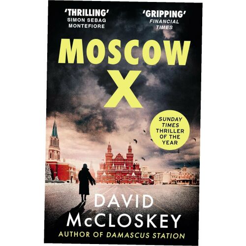 Moszkva X thriller könyvborító, szerző: David McCloskey - Thriller könyv
