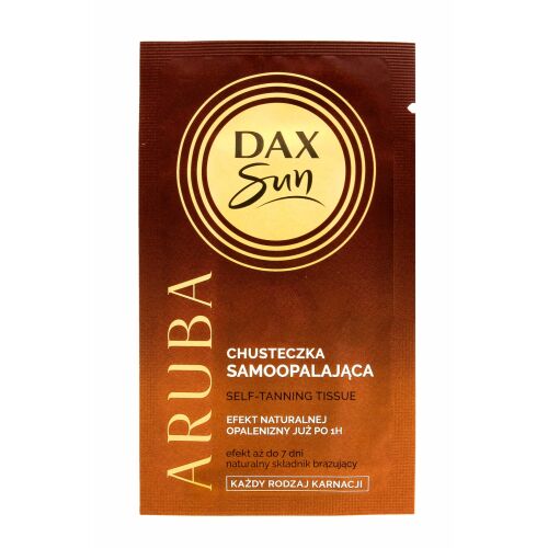 DAX Sun Aruba önbarnító törlőkendő arcra és testre, könnyű alkalmazás - Barnító krém és olaj