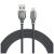Forever Tornado USB–Lightning kábel 1,0 m 3A fekete 161558163