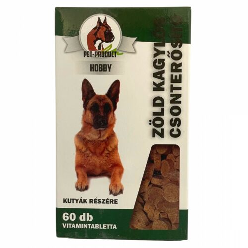 Pet Product Zöld Kagylós Csonterősítő csomagolás, csonterősítő kutyáknak 