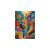 Kirakott Bboldin Mountain Palette 1000 darabos puzzle, színes épületekkel, hegyvidéki tájjal