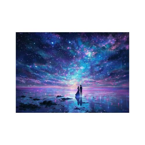 Dreams Beyond Starlight puzzle kép, pár nézi a csillagokat - Puzzle és kirakó