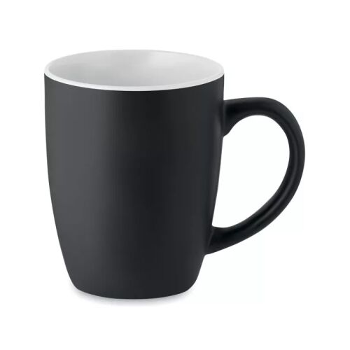 Kétszínű kerámia bögre, fekete és fehér modern design - Otthon és kert