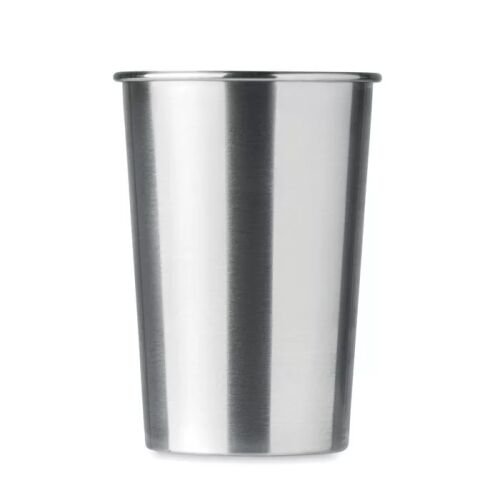Rozsdamentes pohár 350 ml, egyszerű fém ivópohár - Vizespohár