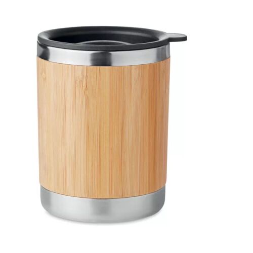 Bambusz borítású pohár, 250 ml - Termosz és italtartó