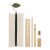 Írószerkészlet fehér alapon vonalzóval, ceruzával, tollal, radírral és hegyezővel
