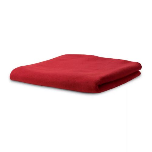 Hajtogatott piros polár fleece takaró, Polár takaró 180 g - Lakástextil