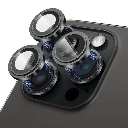 Lito S+ Kameravédő üveg iPhone 15 Pro/Pro Max – fekete titán 161998633 