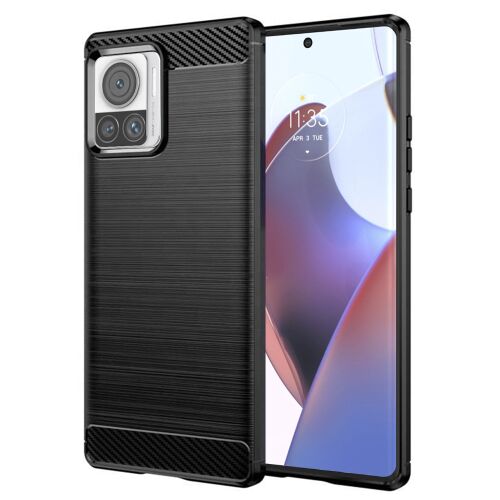 Techsuit Carbon szilikontok Motorola Edge 30 Ultra – fekete 161696227 - Telefontok