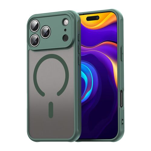 Techsuit - HaloFrost II MagSafe tok iPhone 17 Pro Max-hoz - zöld 161698975 - Telefontok