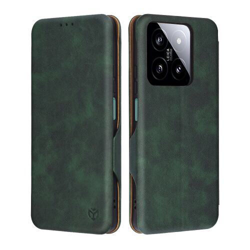 Techsuit Safe Wallet Plus Flip tok - Xiaomi 14 - Zöld 161714522 