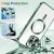 Techsuit Luxury Crystal MagSafe tok iPhone 14 Pro-hoz – sötétzöld 161717418