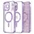 Techsuit Luxury Glitter MagSafe tok iPhone 15 Pro Maxhoz – világoslila 162054505