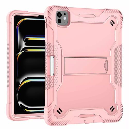 Techsuit Rugged TabShell tok és edzett üveg iPad Pro 13 (2024) rózsaarany 161717230 - Tablet tok