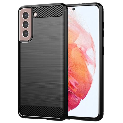 Techsuit Carbon szilikontok Samsung Galaxy S21 – fekete 161720617 