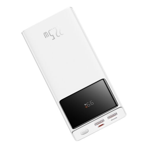Baseus – Star-Lord power bank, 2x USB, Type-C, Micro-USB, 22,5 W – fehér 161721402 - Külső akkumulátor és powerbank