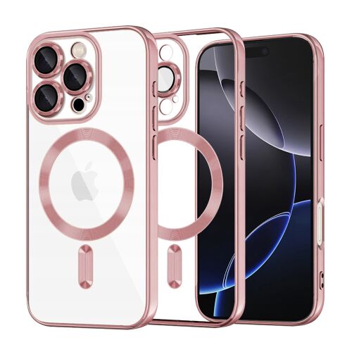 Techsuit Luxury Crystal MagSafe tok iPhone 16 Pro Max – rózsaszín 161721948 