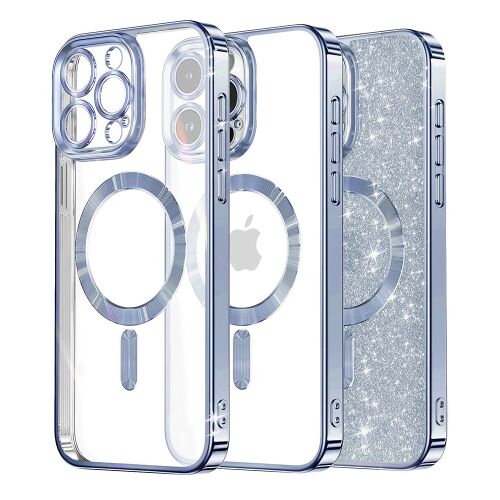 Techsuit Luxury Glitter MagSafe tok iPhone 16 Pro-hoz – világoskék 161721958 - Telefontok
