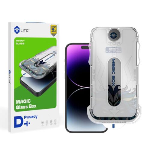 Lito Magic Glass Box D+ Tools edzett üveg iPhone 16-hoz – Privacy 161743442 - Kijelzővédő fólia