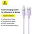 Baseus – Lightning adatkábel 2 USB-hez, digitális kijelző, lila 161745940