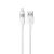 Baseus – USB–Lightning adatkábel, gyorstöltés, kijelző, 2,4 A, 2 m – fehér 161745945