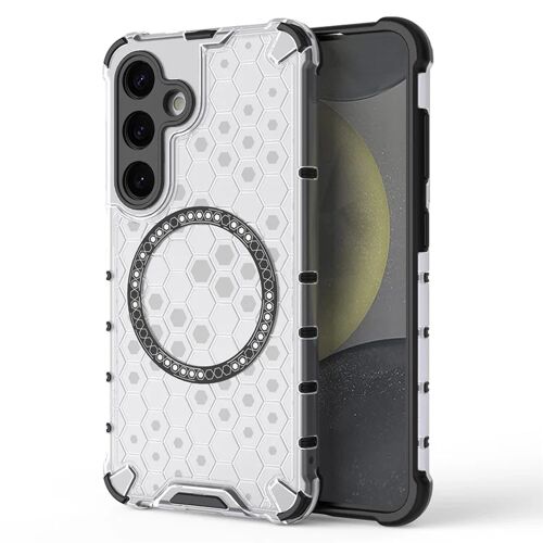 Techsuit – HoneyComb Shield MagSafe – tok Samsung Galaxy S24 – fehér 161749712 - Telefontok