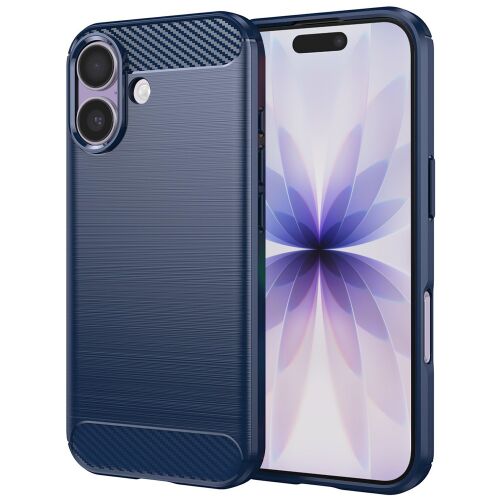 Techsuit - Carbon Silicone tok iPhone 17-hez - kék 161749974 - Telefontok