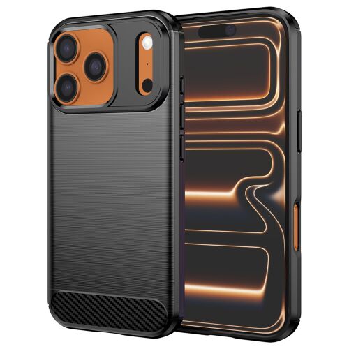 Techsuit - Carbon Silicone tok iPhone 17 Pro Max - fekete 161749996 