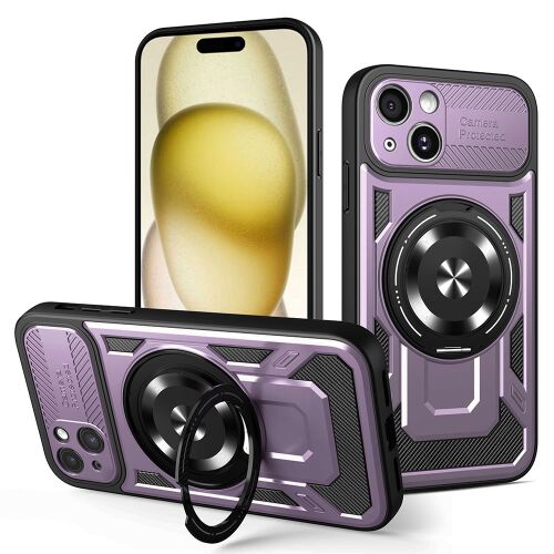 Techsuit - RuggedCam tok iPhone 15 Plushoz - lila 161757651 - Telefontok