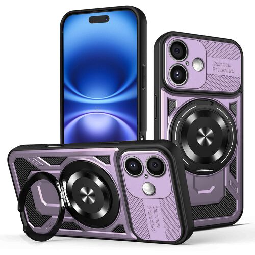 Techsuit - RuggedCam tok iPhone 16 Plushoz - lila 161759475 
