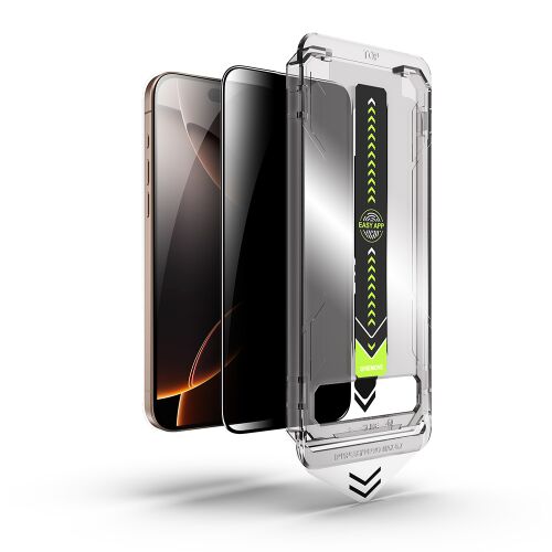 Techsuit - TitanGlass FullCover védőüveg iPhone 17 Pro Max – privát 161762282 - Kijelzővédő fólia