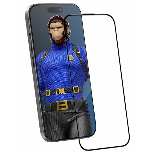 Blueo - Kristály karcálló üvegfólia iPhone 15 Pro Maxhez - fekete 161762803 - Kijelzővédő fólia
