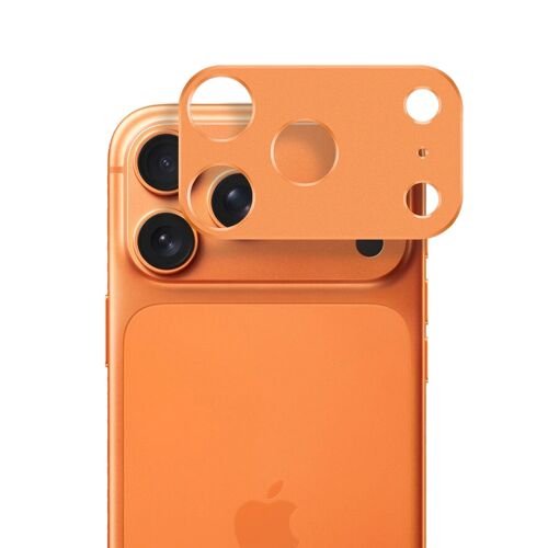 Techsuit - Full Camera Glass iPhone 17 Pro kameravédő üveg - narancssárga 161771630 - Kijelzővédő fólia