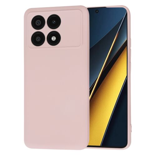 Xiaomi Poco X6 Pro tok - Techsuit SoftFlex - Homokrózsaszín 161782138 