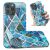Samsung S21 Ultra védőtok 360° Marble védő Geometric kék 162360070