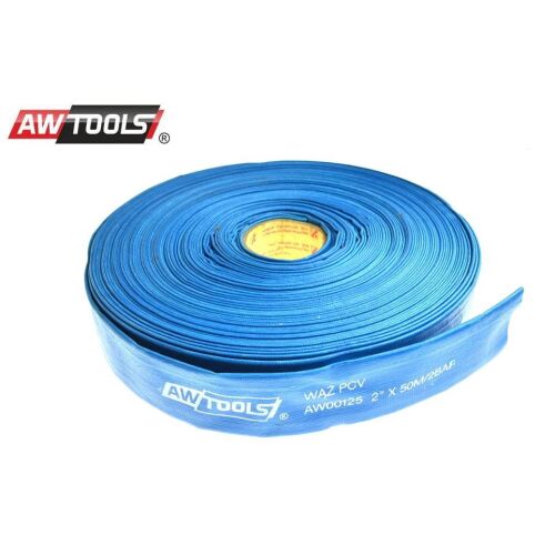 AWTOOLS VÍZTÖMLŐ 2" x 50m PVC KÉK 168573602 - Locsolótömlő