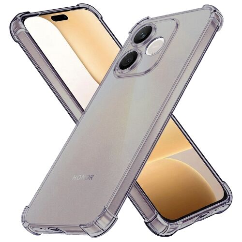Techsuit - Átlátszó ütésálló szilikontok Honor 600 Lite - füstfekete 161844088 