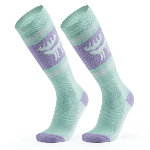 Qunature lila-zöld sízokni L/XL méret - Női zokni