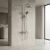 Zuhanyszett Rea Arcos brush nickle 180832745