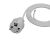 Csatlakozókábel 2m egyenes csatlakozódugóval 250V 16A 3x1 mm² IP44 H05VV-F PP-40H fehér W-98371 161935635