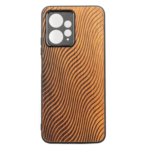 Bewood Merbau Waves fa tok Redmi Note 12 4G készülékhez, stílusos telefonvédelem - Telefontok