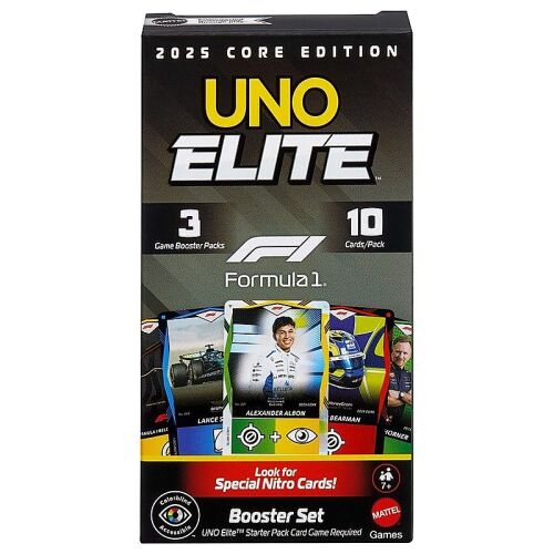 Mattel UNO Elite Formula 1 2025 Core Edition Booster Set kártyajáték bővítő (JLV43) 161966748 - Kártyajáték