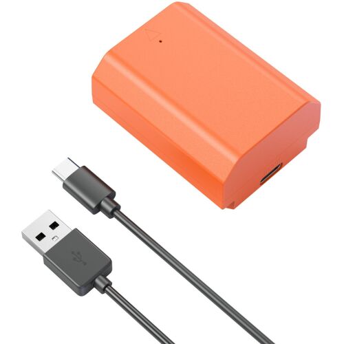 SmallRig NP FZ100 USB-C újratölthető fényképezőgép akkumulátor USB kábellel - Fényképezőgép akkumulátor
