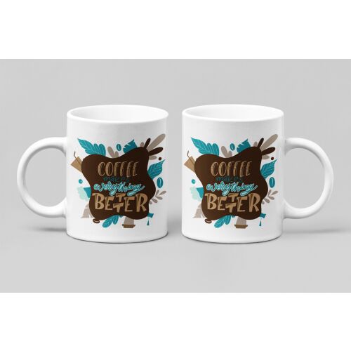 D&B Bögre B0005 Coffee 300 ml Fehér 1 Darab  162131991 - Művészet és hobbi
