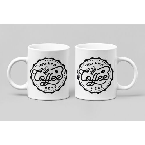 D&B Bögre B0006 Coffee 300 ml Fehér 1 Darab  162131993 - Otthon és kert