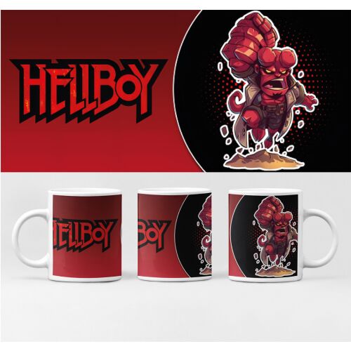 D&B Bögre BG10096 HellBoy 300 ml Fehér 1 Darab 162132294 - Ajándékötlet
