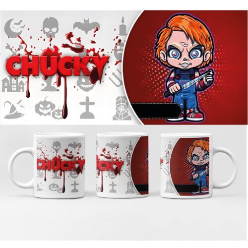 D&B Bögre BG10184 Chucky 300 ml Fehér 1 Darab 162132395 - Ajándéktárgy