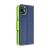 Fancy Apple iPhone 16 Plus kék és lime flip tok oldalnézet